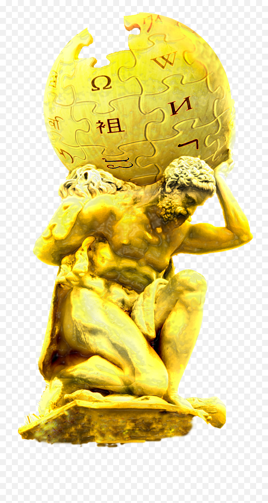Atlas Png Transparent Atlaspng Images Pluspng - Golden Statue Png,Greek Statue Png