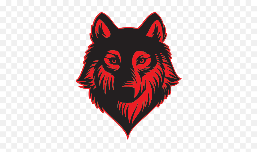 Printed Vinyl Red Wolf Head - Gaming Channel Logo Png,Wolf Head Logo