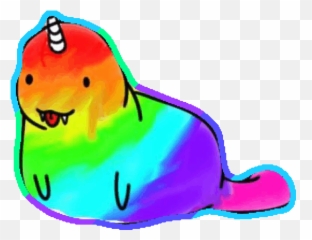 Clipart Lion Unicorn - Rainbow Walrus Png,Narwhal Png