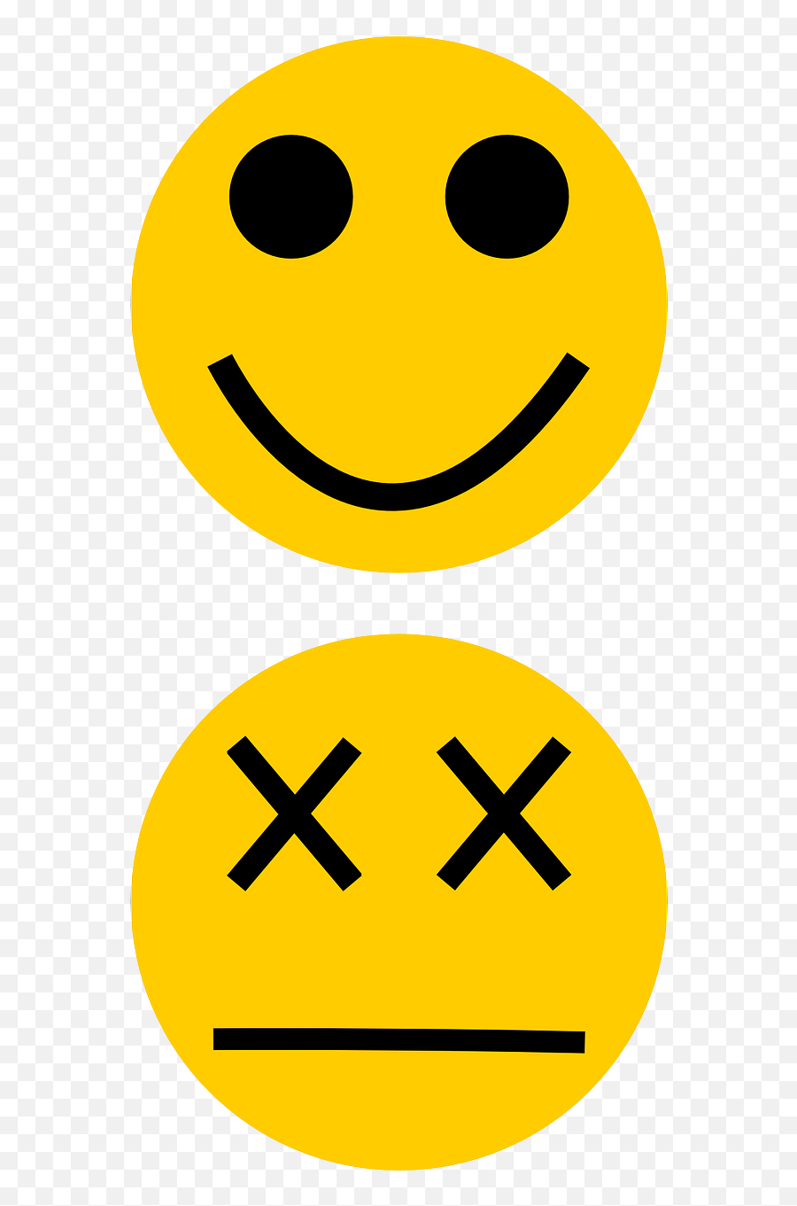 Smiley Emoticon Sick Dead - Clipart Alive Png,Dead Emoji Png