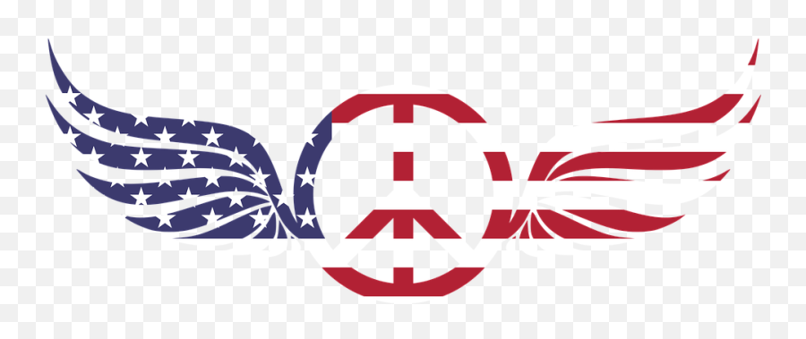 Peace Sign America - Free Vector Graphic On Pixabay Peace Sign Red White And Blue Png,American Stars Png
