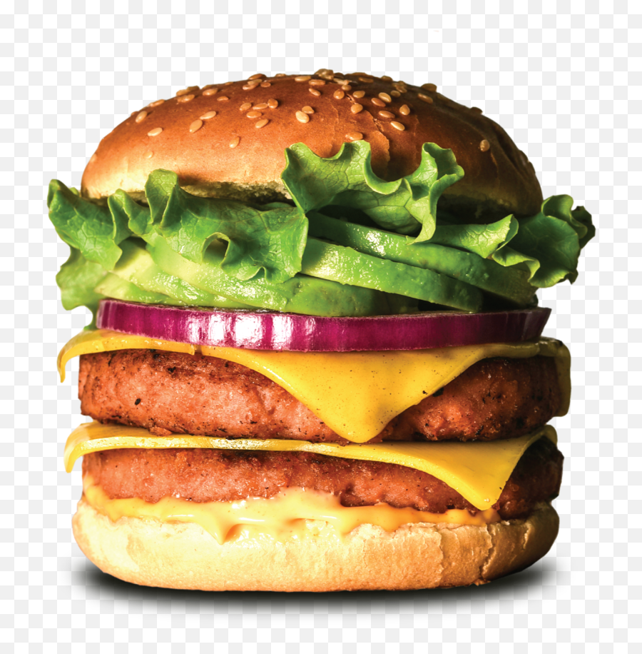 The Amaze Double Avocado Burger U2014 Foods - Cheeseburger Png,Avocado Transparent