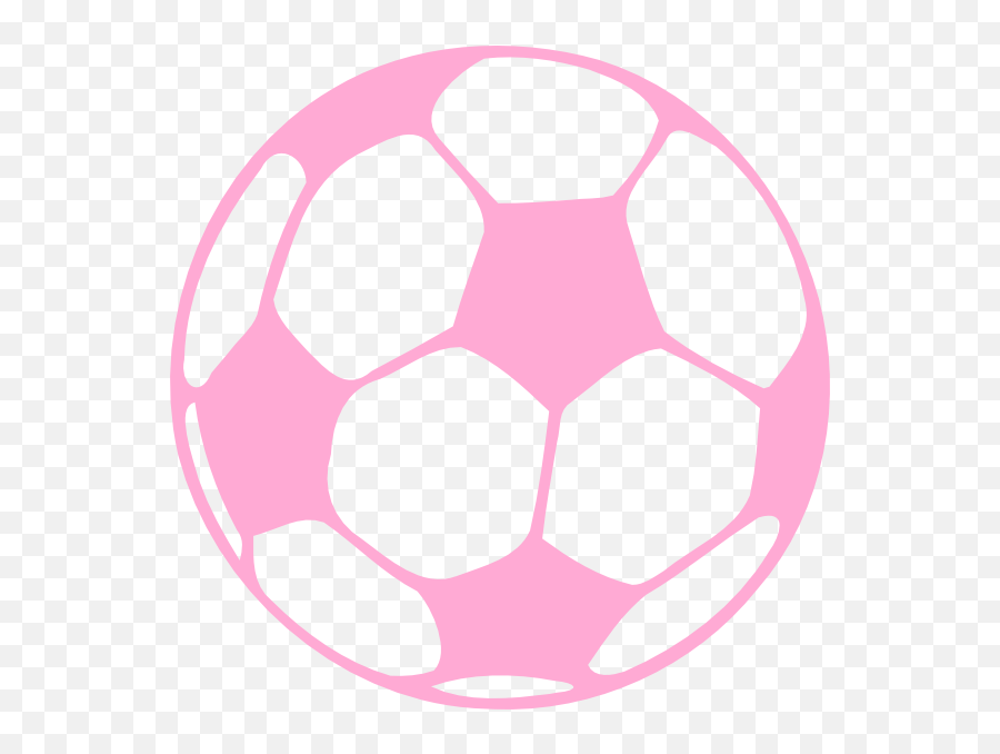 Pink Soccer Ball Clip Art - Vector Clip Art Pink Soccer Ball Clip Art Png,Soccerball Png