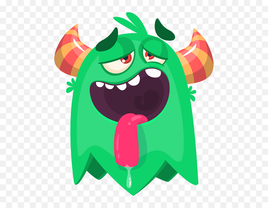 Download Exhausted Monster - Grumpy Monster Png Image With Monster With Big Mouth Cartoon,Grumpy Png