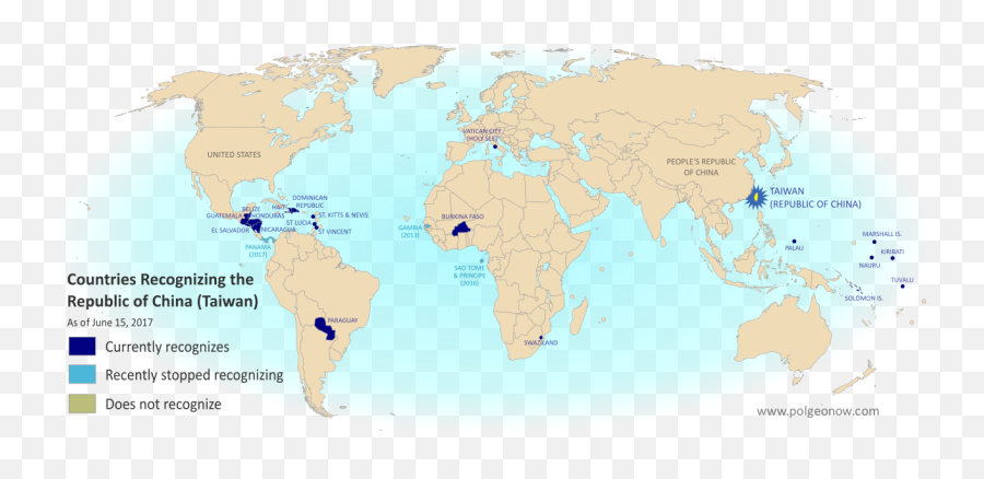 China Map Outline Png - Panama Recognizes China Stops Central America On Globe,China Map Png