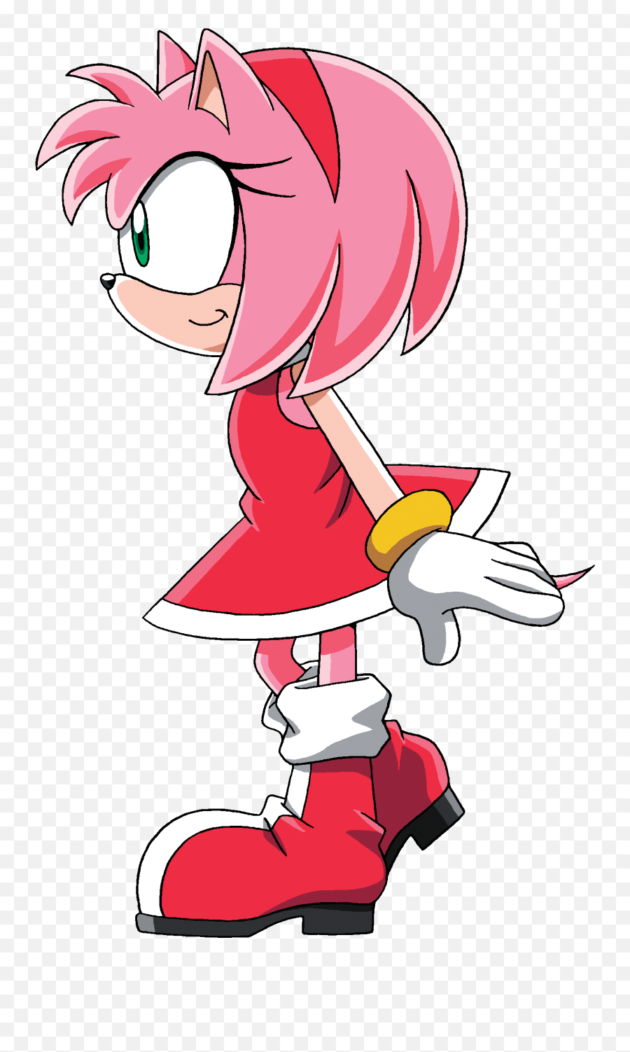 Download Sonic X Glance Left - Amy Rose And Knuckles Hd Png Sonic X Amy Rose Png,And Knuckles Png