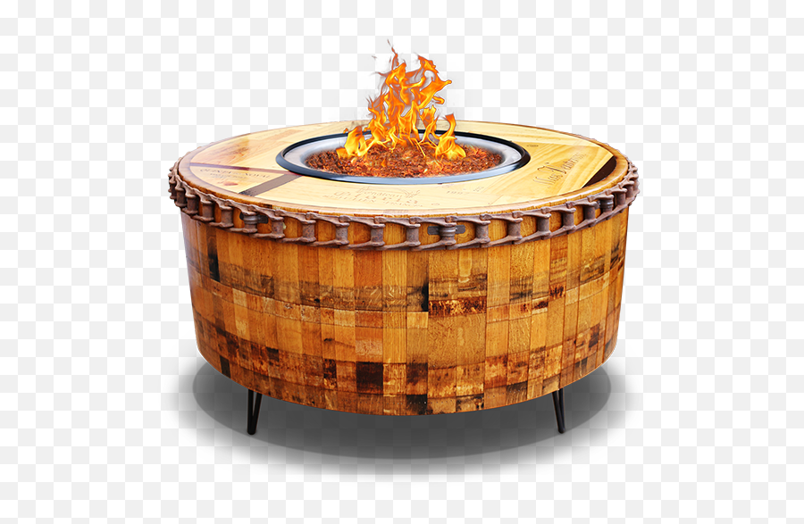 Download Vita Vino - Wine Barrel Fire Pit Png Image With No Wood Barrel Style Fire Pit,Fire Pit Png