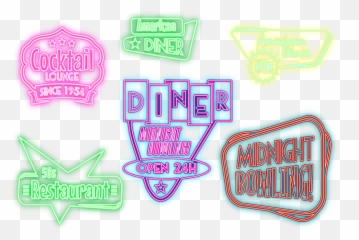Neon Cocktail Lounge Sign - Free Image On Pixabay Clip Art Png,Neon Sign Png
