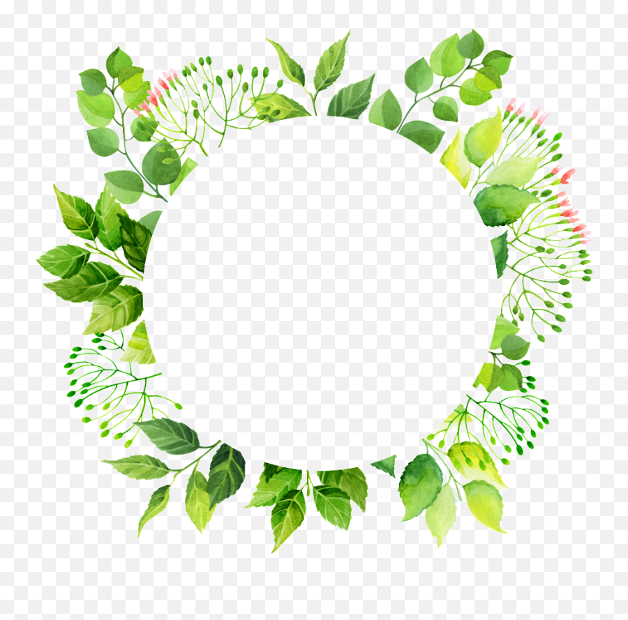 This Graphics Is Green Circle Frame Png Transparent - Green Flower Frame Circle Green Png,Circle Frame Png
