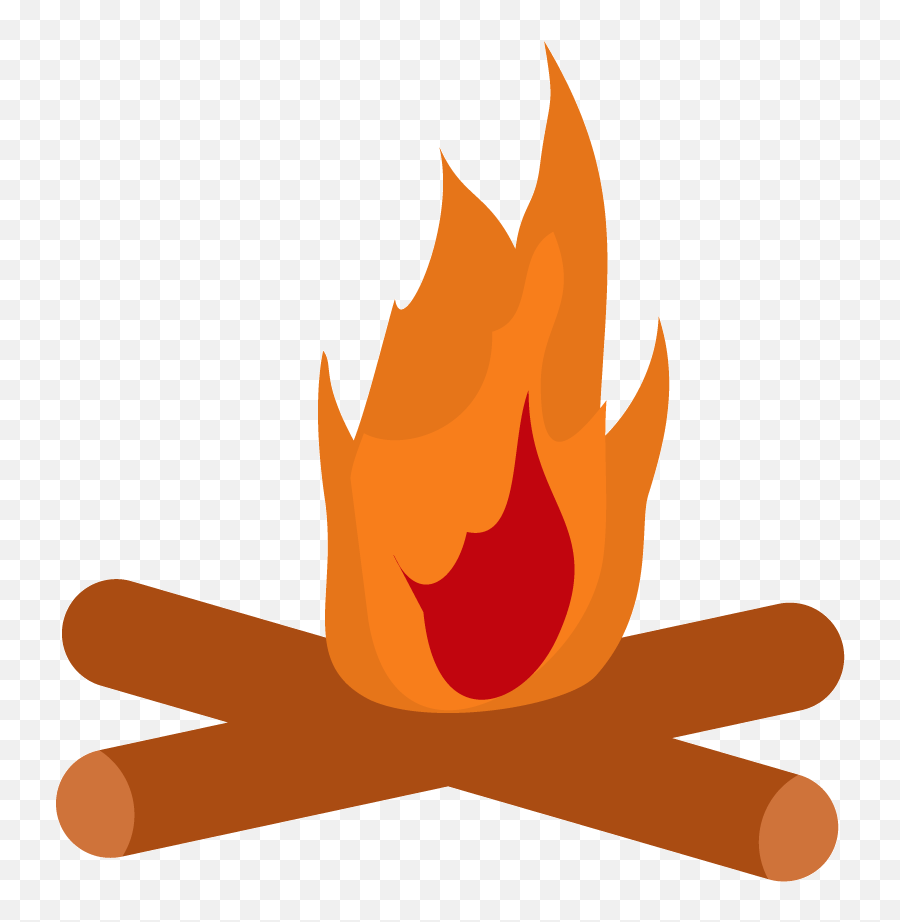 Campfire Png - Fire Torch Firewood Fire Flat Png Vektor Kayu Bakar Api Unggun,Torch Transparent