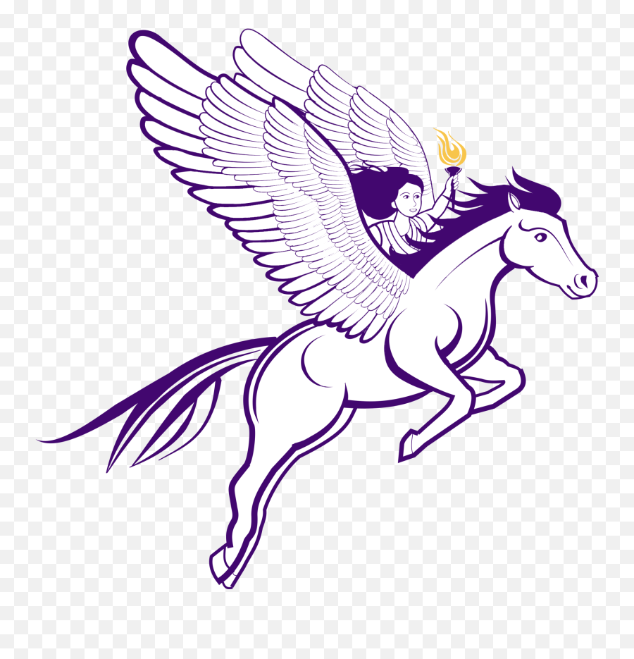 A Woman Flying - Mane Pegasus Clipart Png,Pegasus Png