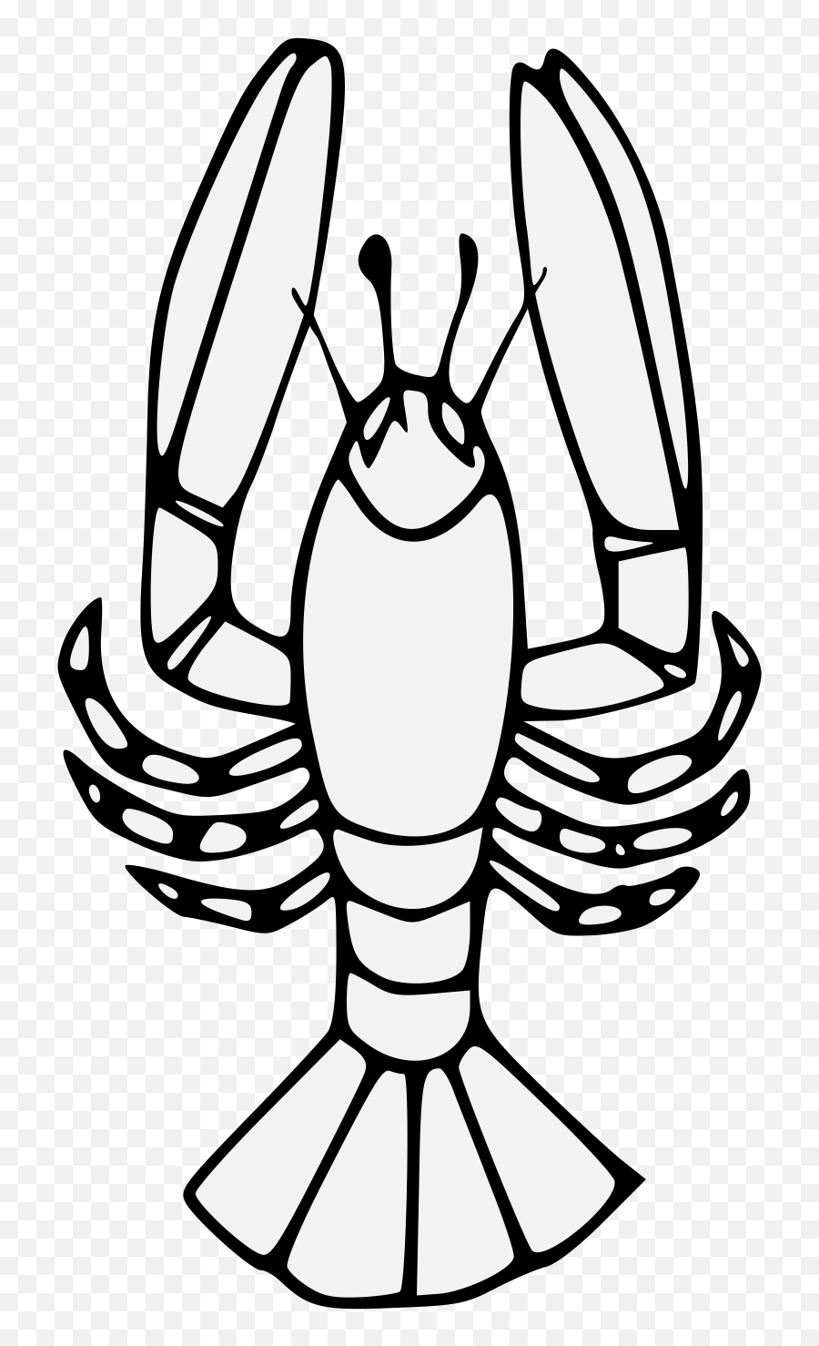 Lobster - Traceable Heraldic Art Big Png,Lobster Png