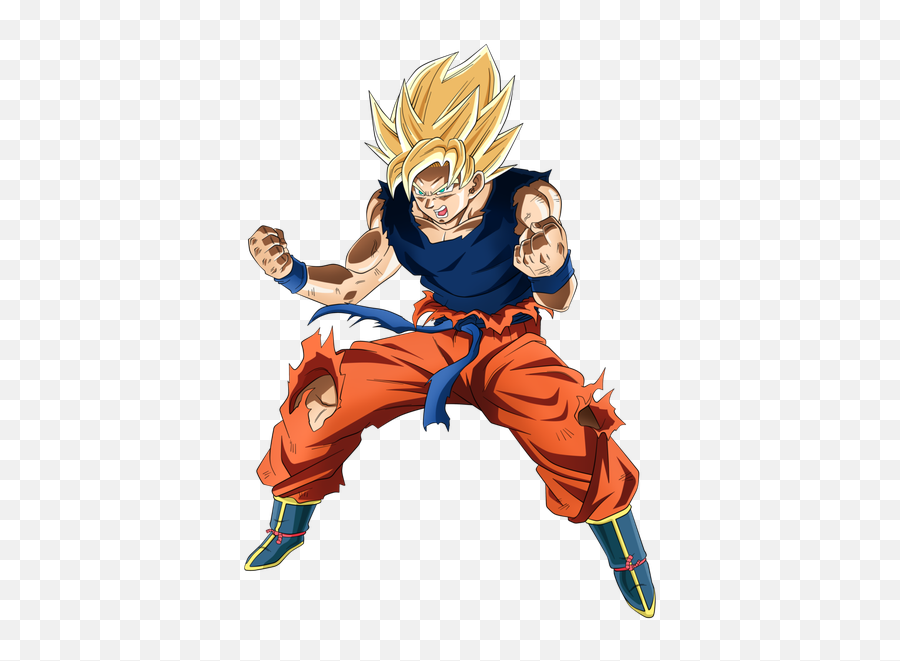 Does Goku From Dragon Ball Z Have Blonde Hair Or Black - Quora Songoku Super Saiyan 1 Png,Goku Hair Png