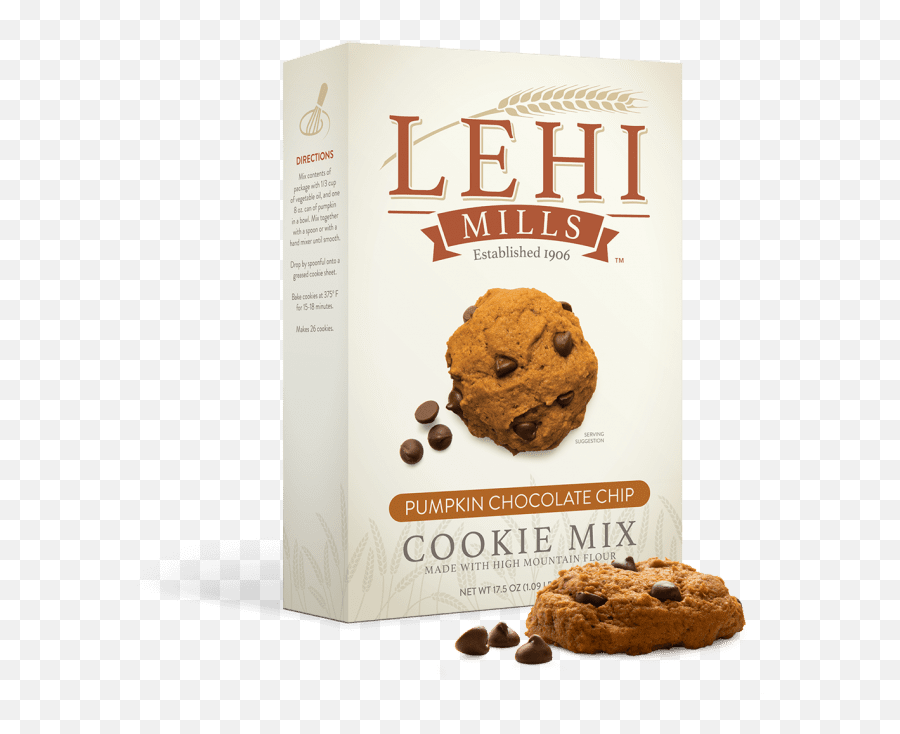 Pumpkin Chocolate Chip Cookie Mix - Lehi Mills Blueberry Muffin Mix Png,Chocolate Chip Cookie Png