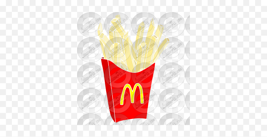 Mcdonalds French Fries Stencil For Classroom Therapy Use - For Party Png,Fries Png