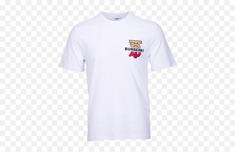 Burberry - Tshirt White Plain Png,Burberry Logo Png