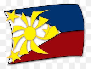 Philippine Flag Cartoon Drawing Free Image - Drawing Flag Of The Philippines Png,Philippine Flag Png