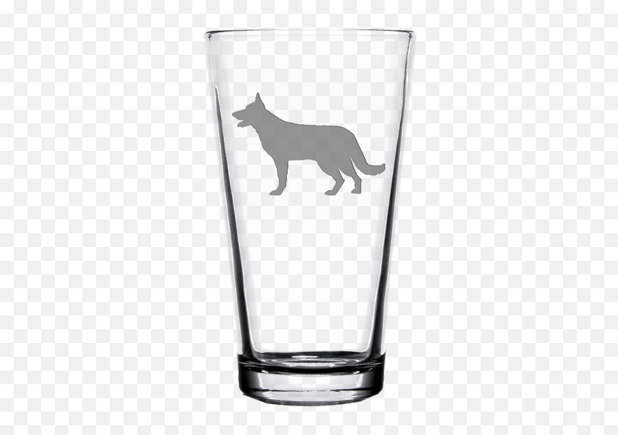 German Shepherd Dog Pint Glass - German Shepherd Dad Png,German Shepherd Transparent