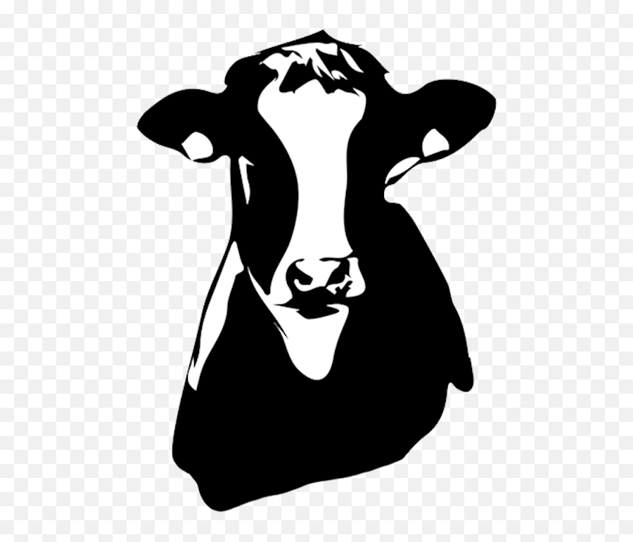 Cow Bust Silhouette Transparent - Transparent Cow Silhouette Png,Cow Transparent