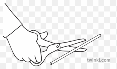 Party Blower Craft Instructions Step Four Black And White - Niño Lanzando Un Palo png