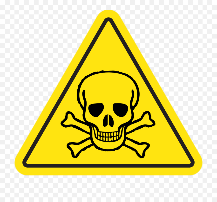 Skull And Crossbones Caution Health Safety Sign Free - Skull And Crossbones Png,Skull And Bones Png