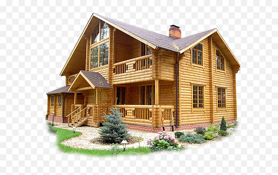 Download Hd House From The Outside Png Image - Log House House Transparent Background,House Transparent Background