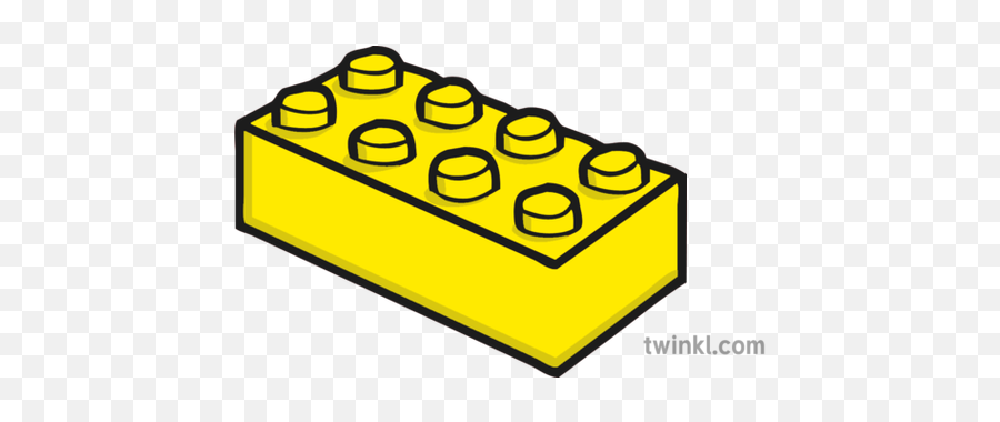 Lego Brick Yellow Illustration - Twinkl Clipart Yellow Lego Brick Png,Lego Brick Icon