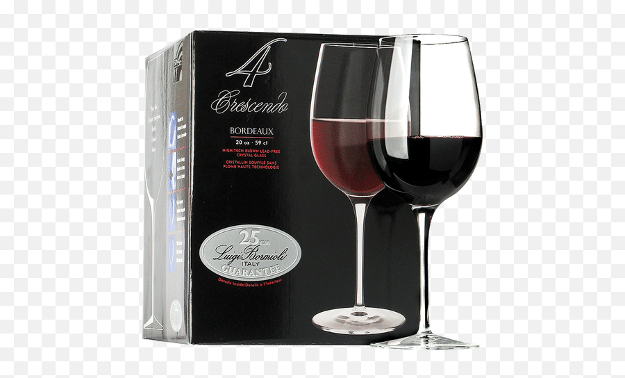 Luigi Bormioli Crescendo Bordeaux Red Wine Glass 4 Pack - Luigi Bormioli Wine Glasses Png,Wine Glass Png