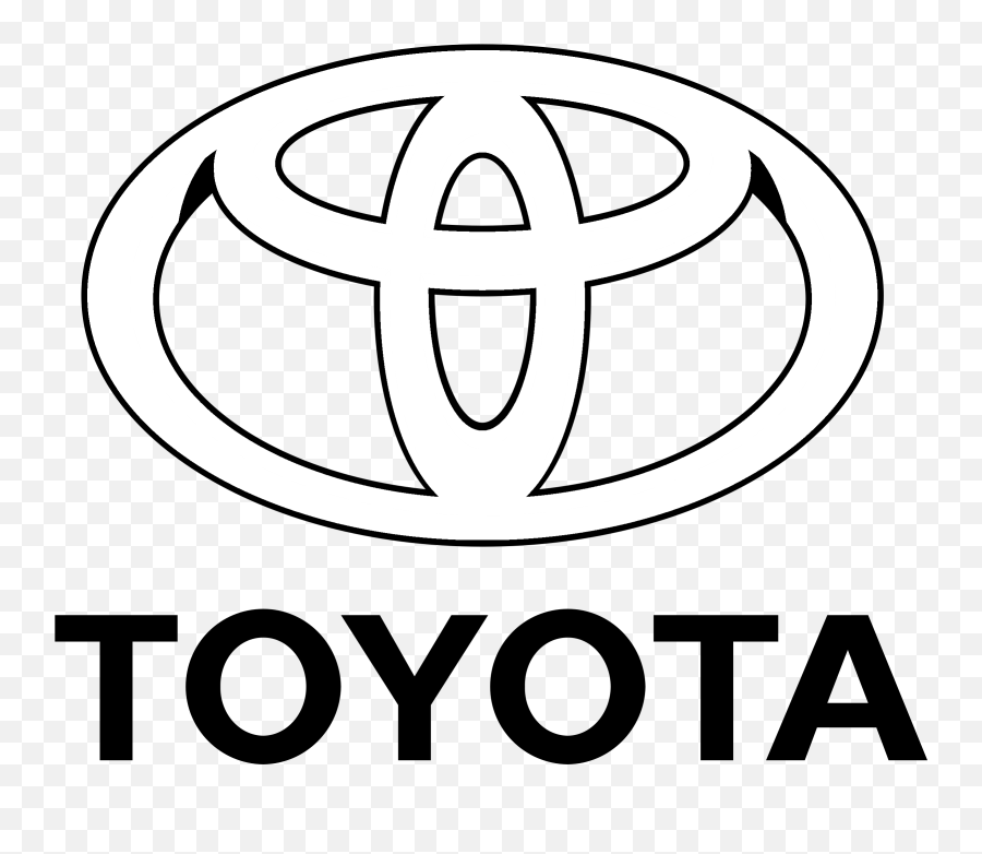Download Toyota Logo Black And White - Toyota Logo White Png,Toyota Logo Png