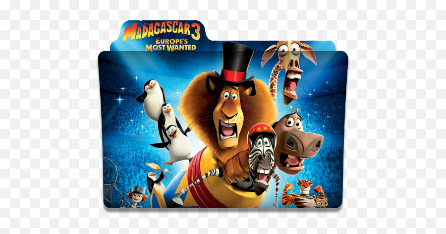 Madagascar 3 Europes Most Wanted - Madagascar 3 Most Wanted Png,Animation Folder Icon