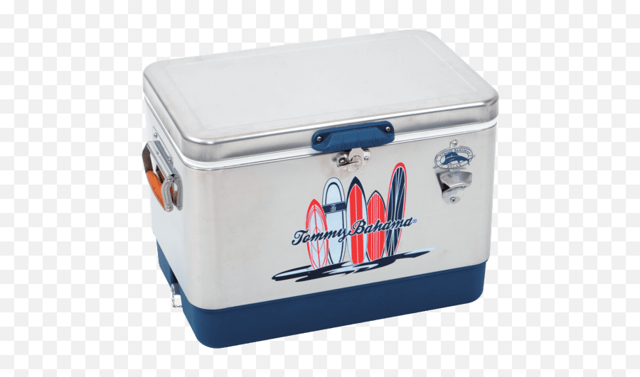 Tommy Bahama Steel 54 Quart Cooler With Surfboard Logo - Lid Png,Icon Coolers Review