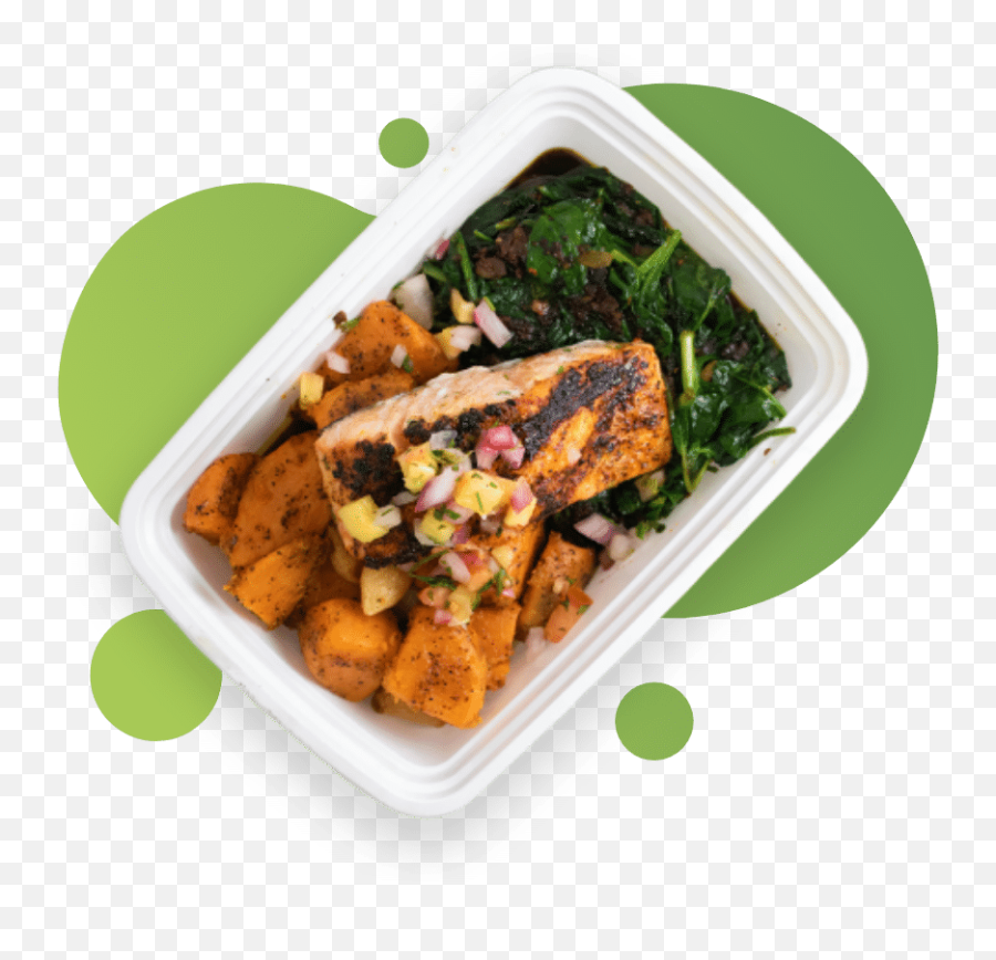Caribbean Grilled Salmon With Sweet Potato U0026 Spinach - Diet Food Png,Kfc Icon