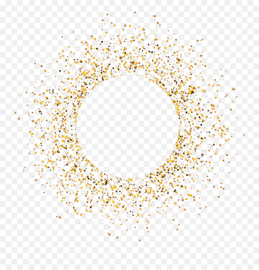 Glitter Png Pic - Gold Glitter Circle Png,Glitter Png