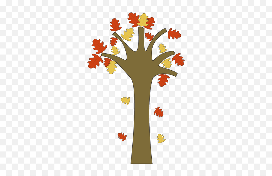 Fall Leaves Falling From A Tree Real - Fall Tree Leaves Clipart Png,Fall Trees Png
