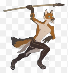 A Scruffy Anthropomorphic Fox Wearing Fur And Leather - With Top Hat png
