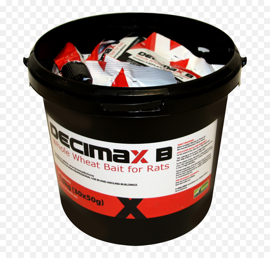 Decimax - Bratkillerpoison15kg5779ppng Afs Supplies Bucket,Rats Png