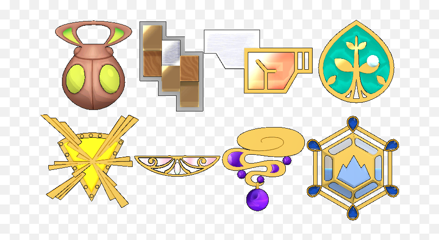 3ds - Pokemon Xy Badges Png,Badges Png