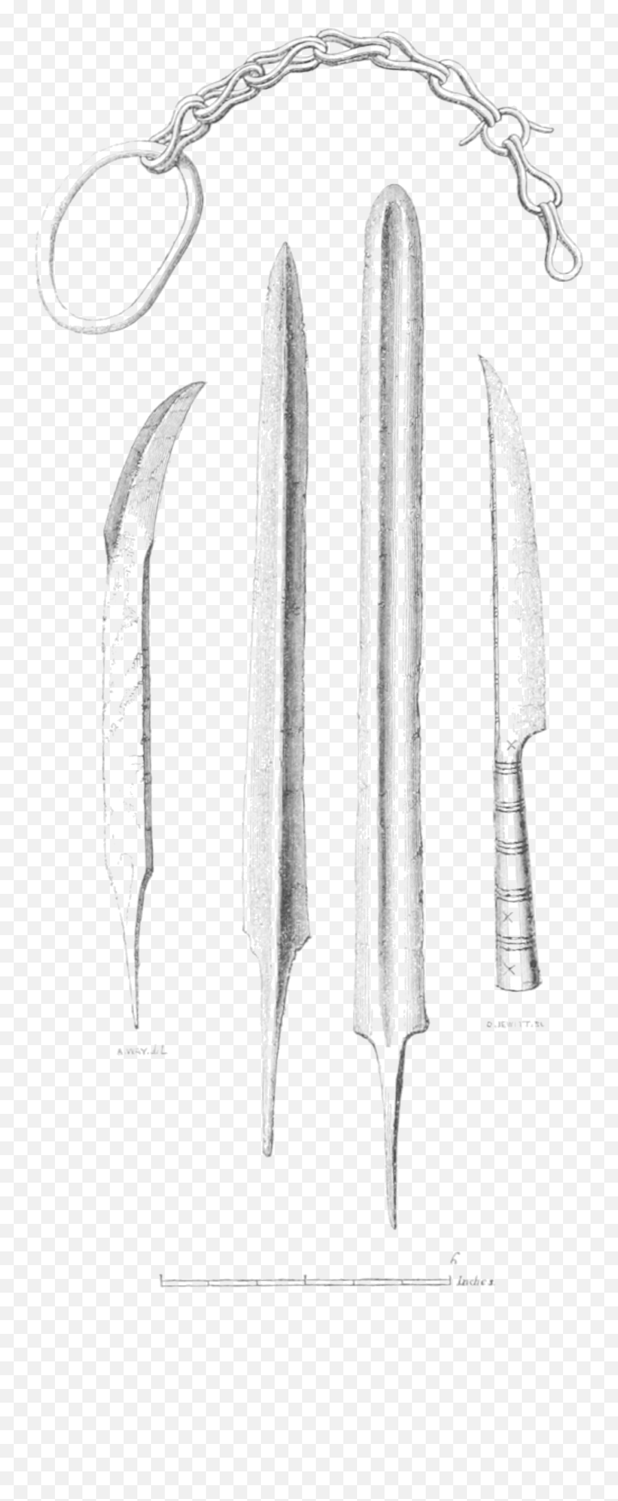 Filearchaeological Journal Volume 6 0197png - Wikisource Bowie Knife,Lance Png