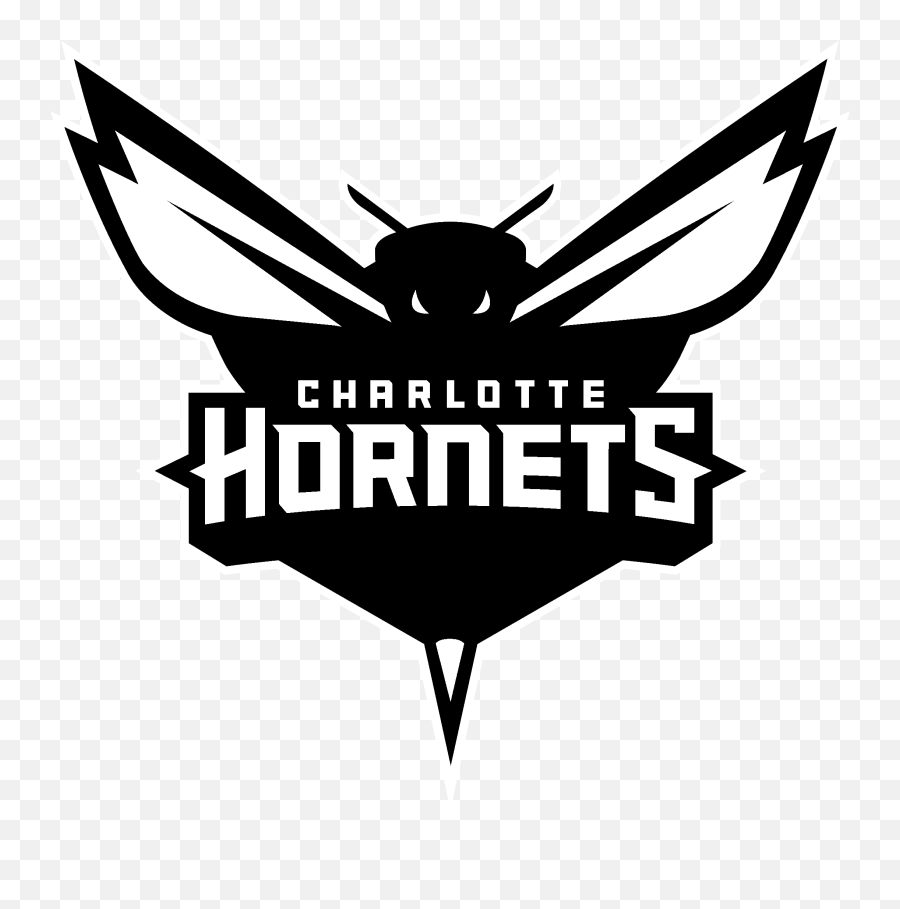 Download Charlotte Hornets 2 Logo Black - Charlotte Hornets Png Logo,Hornets Logo Png