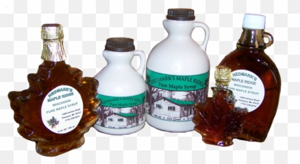 Hedmarku0027s Maple Ridge Northern Wisconsin Pure Syrup - Glass Bottle Png,Maple Syrup Png