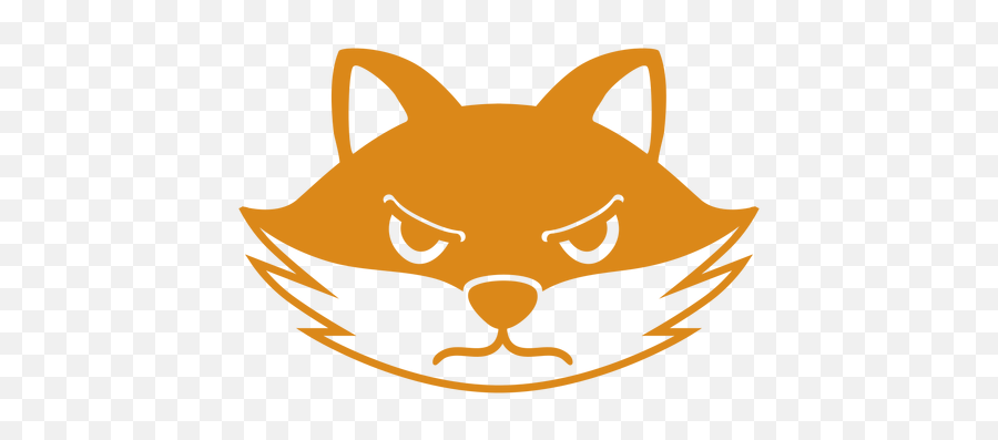 Fox Angry Head Muzzle Flat - Transparent Png U0026 Svg Vector File Desenho Focinho Raposa Png,Angry Cat Png