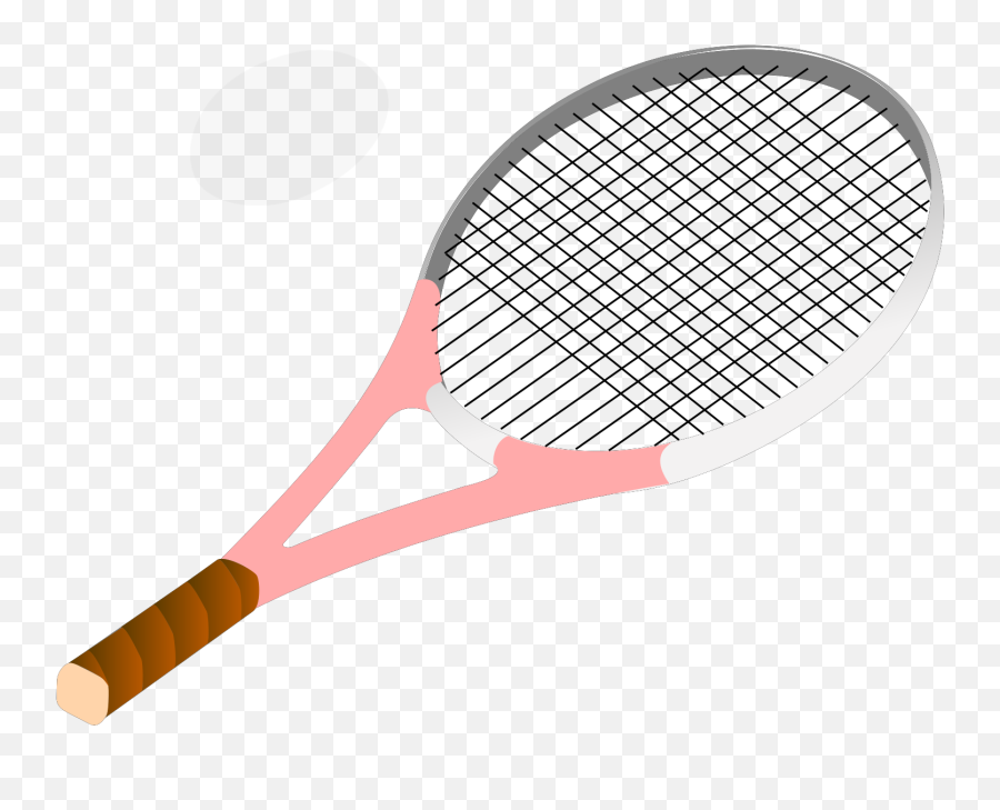 Tennis Racket Pink Svg Vector - Tennis Racquet And Ball Clipart Png,Tennis Racket Png