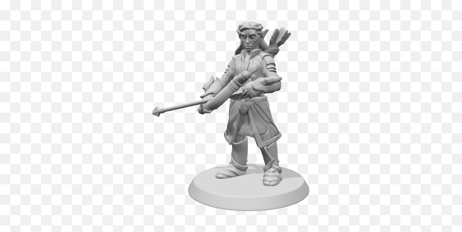 Hero Forge Concept Legolas Mini Paintings Statue Greek - Figurine Png,Legolas Png