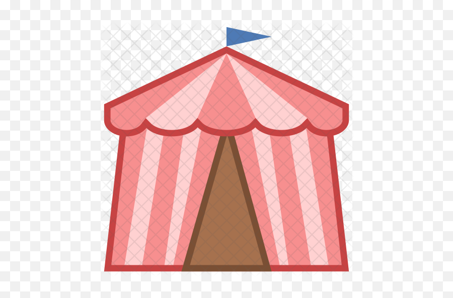 Circus Tent Icon Of Colored Outline - Una Carpa De Circo Animada Png,Carnival Tent Png