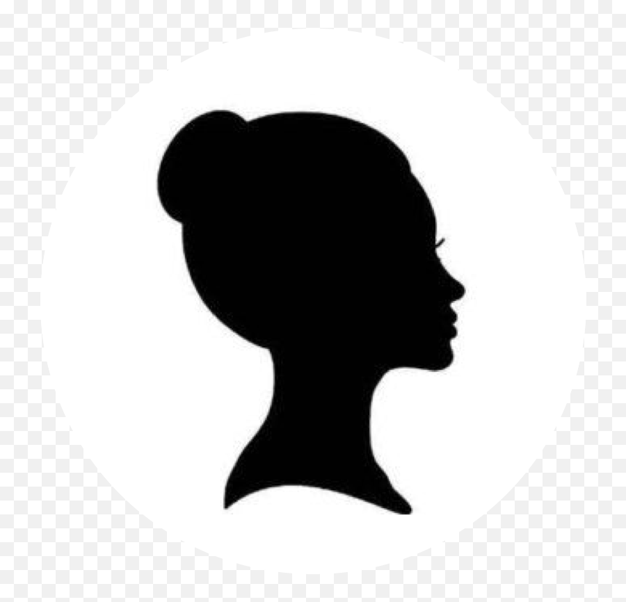 Download Woman Head Silhouette Outline - Woman Face Side View Silhouette Png,Head Silhouette Png