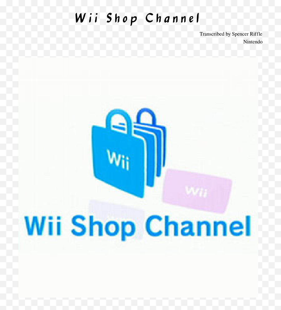 H O P C A N E L - Wii Shop Channel Png,Wii Shop Logo