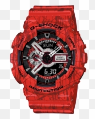 Casio Ga - Shock 110 Red png