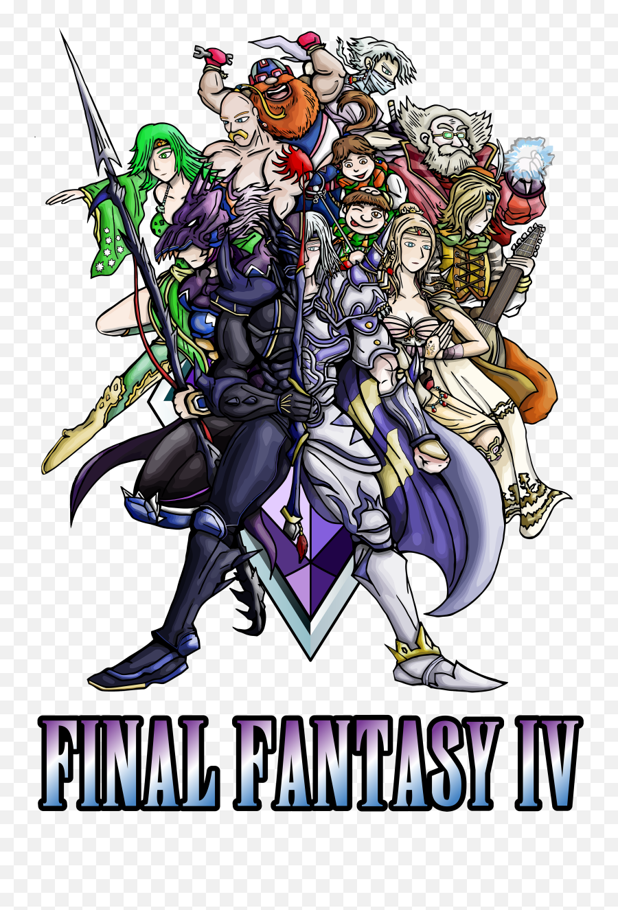 Final Fantasy Iv Heroes - Final Fantasy Iv Png,Final Fantasy Iv Logo
