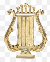 Gold Music Png - Music Lyre,Gold Plaque Png