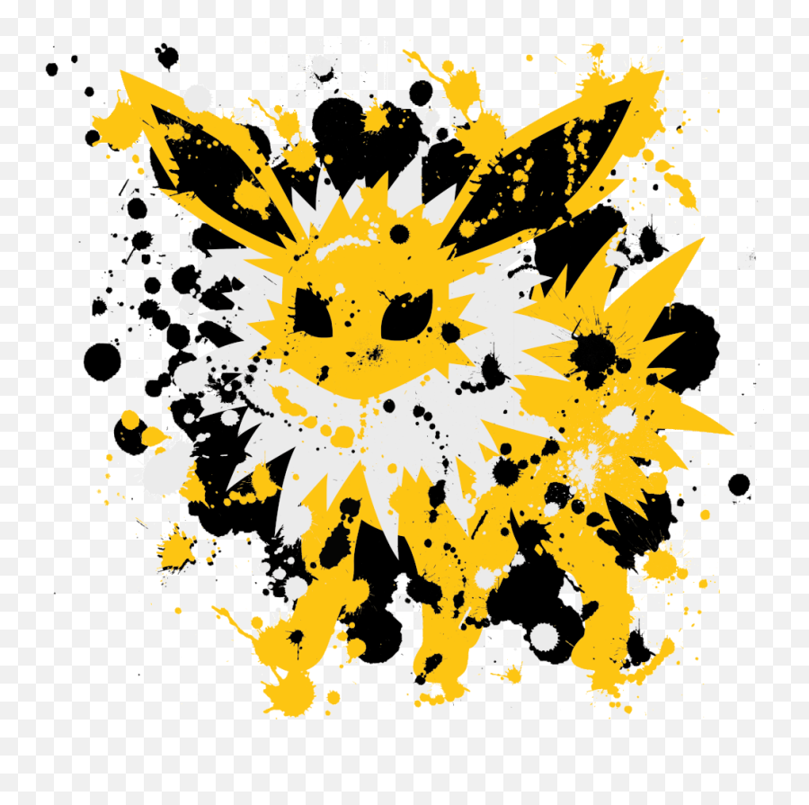 Splatter Art U2014 Paul X Bird Png Jolteon Transparent